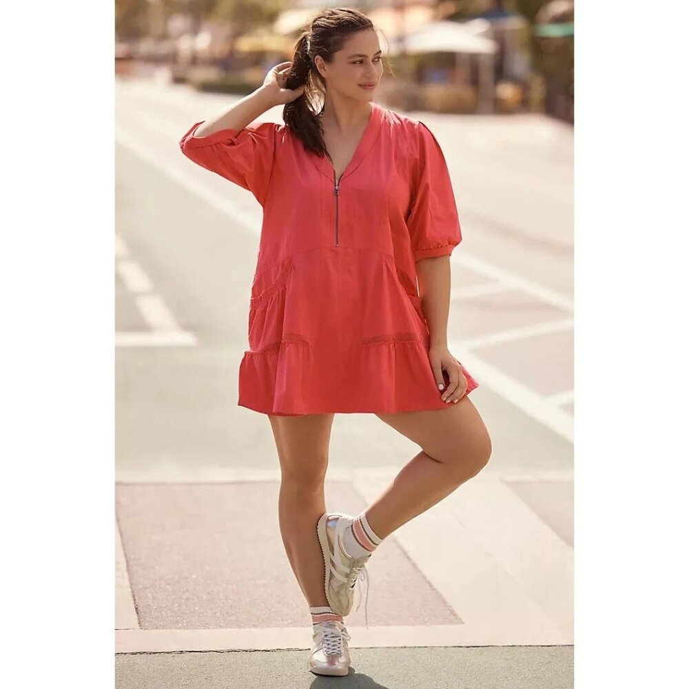 Daily Practice by Anthropologie Relaxed Tiered Mini Dress S